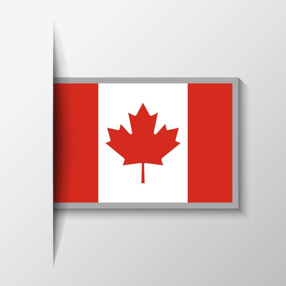 vecteur rectangulaire Canada drapeau Contexte