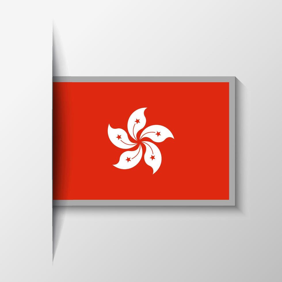 vecteur rectangulaire Hong kong drapeau Contexte