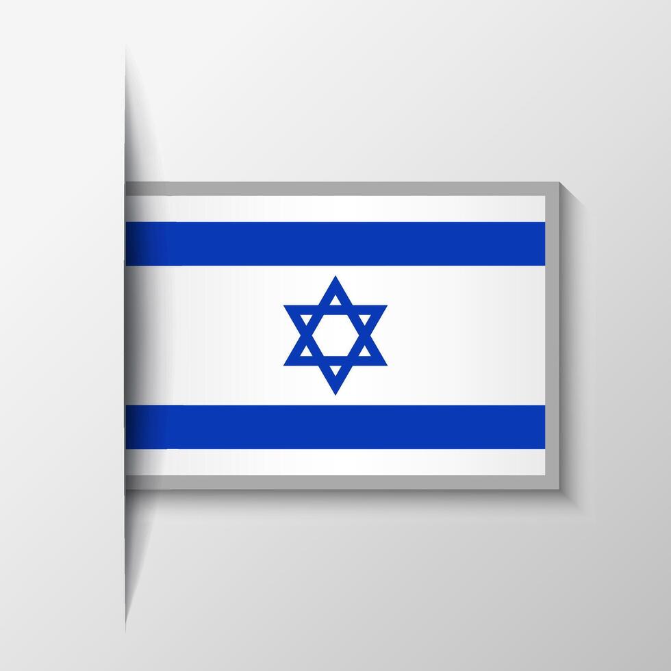 vecteur rectangulaire Israël drapeau Contexte