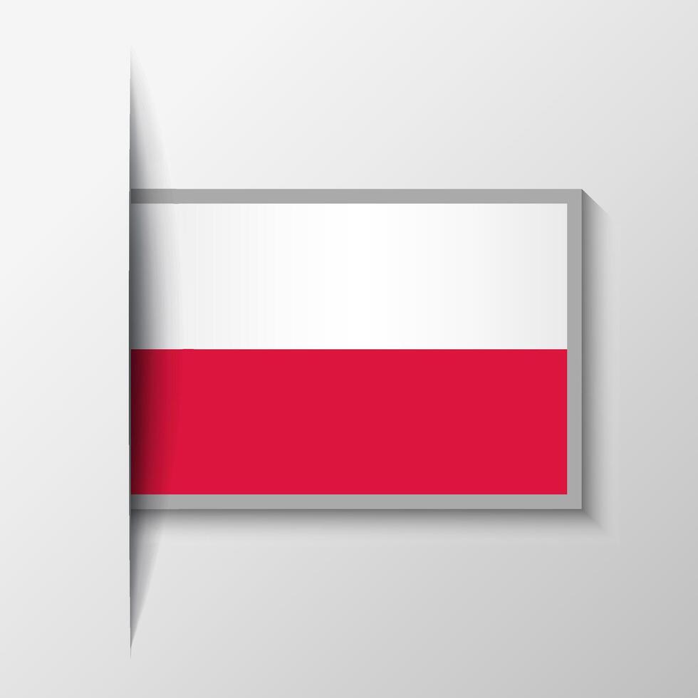 vecteur rectangulaire Pologne drapeau Contexte