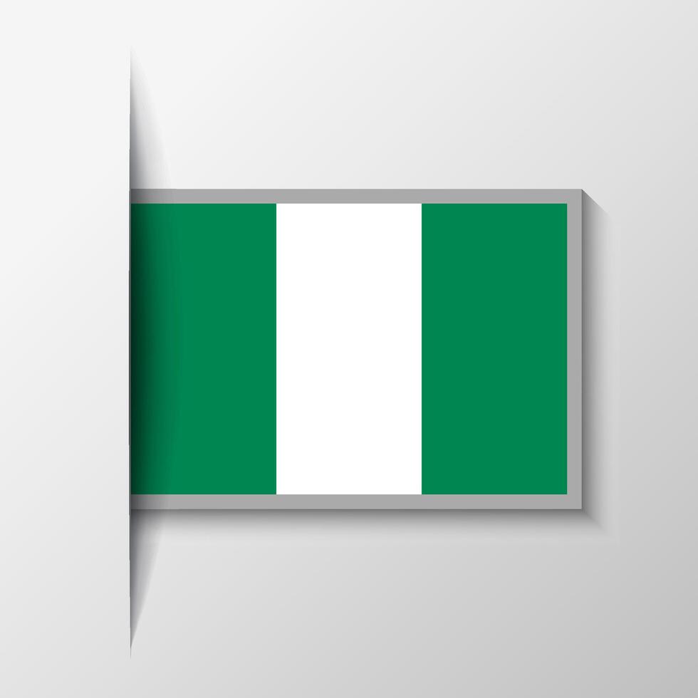 vecteur rectangulaire Nigeria drapeau Contexte