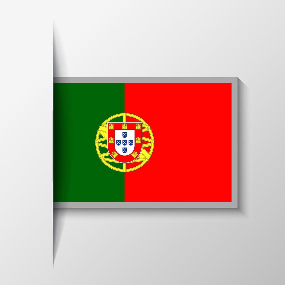 vecteur rectangulaire le Portugal drapeau Contexte