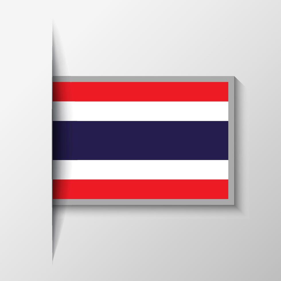 vecteur rectangulaire Thaïlande drapeau Contexte