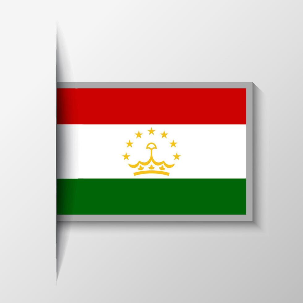 vecteur rectangulaire le tadjikistan drapeau Contexte