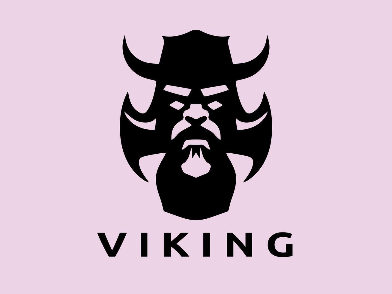 viking logo conception icône symbole vecteur modèle. Humain viking logo vecteur.