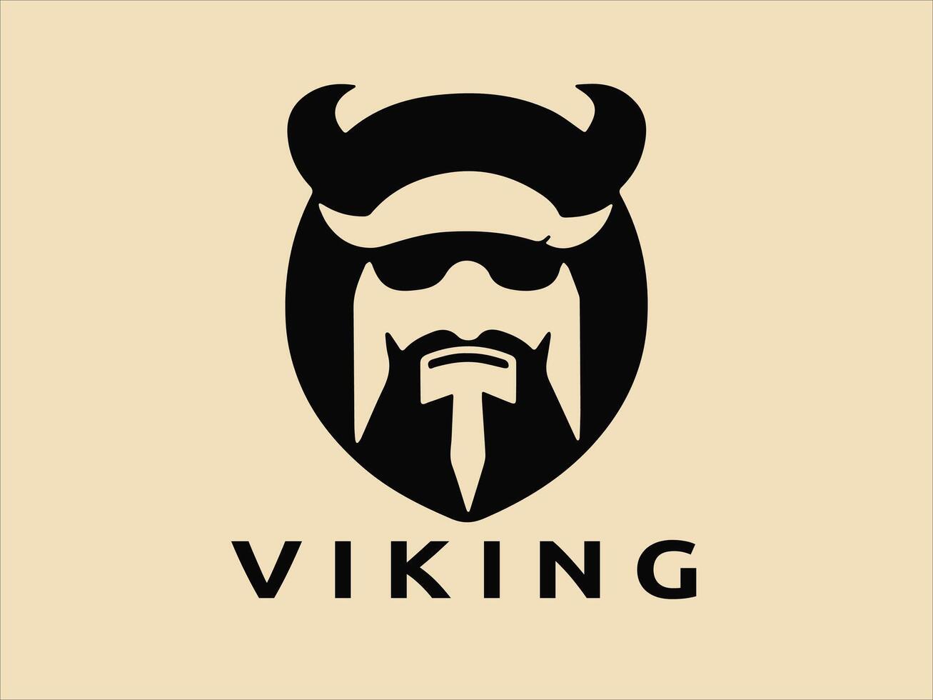 viking logo conception icône symbole vecteur modèle. Humain viking logo vecteur.