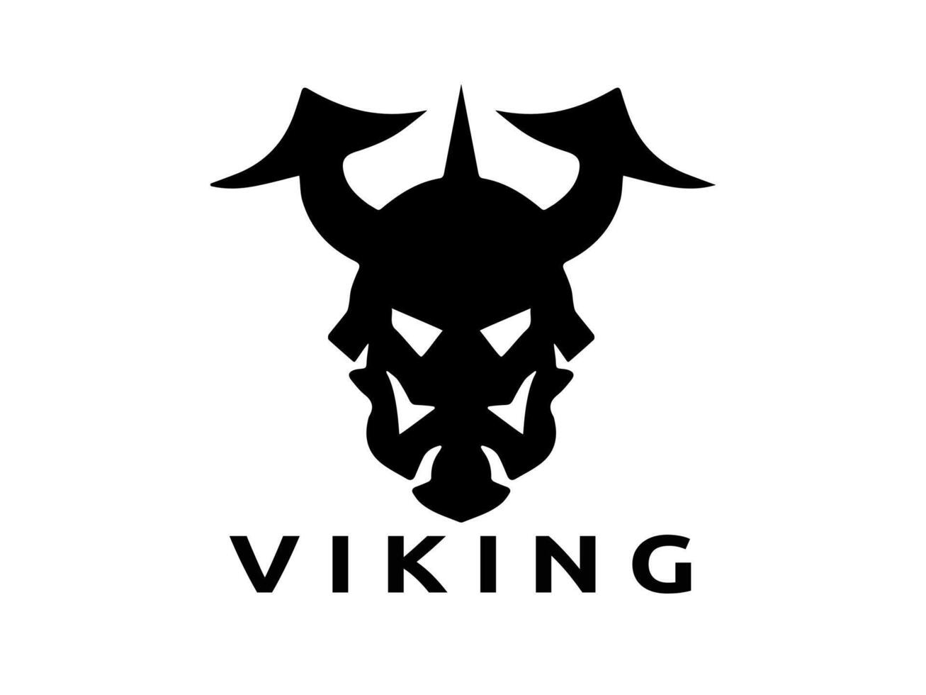 viking logo conception icône symbole vecteur modèle. Humain viking logo vecteur.