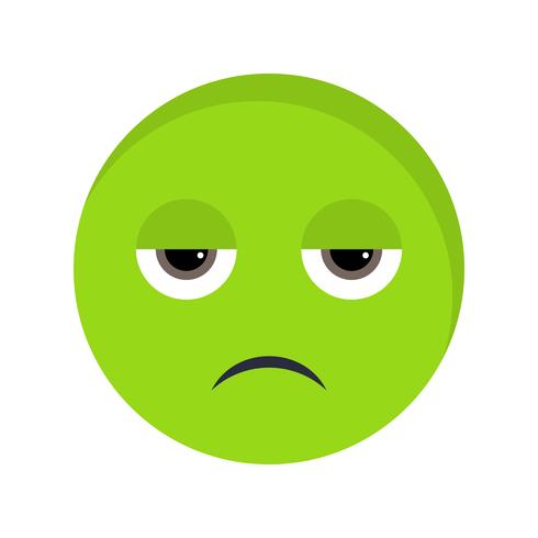 Maladie Emoji Vector Icon