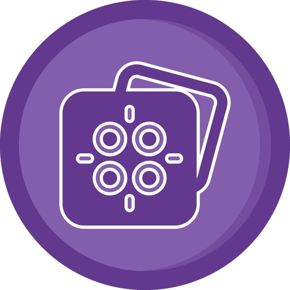 image brouiller solide violet cercle icône vecteur