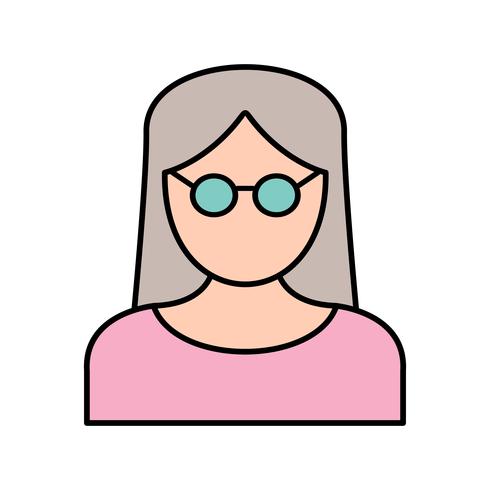 Femme scientifique Vector Icon