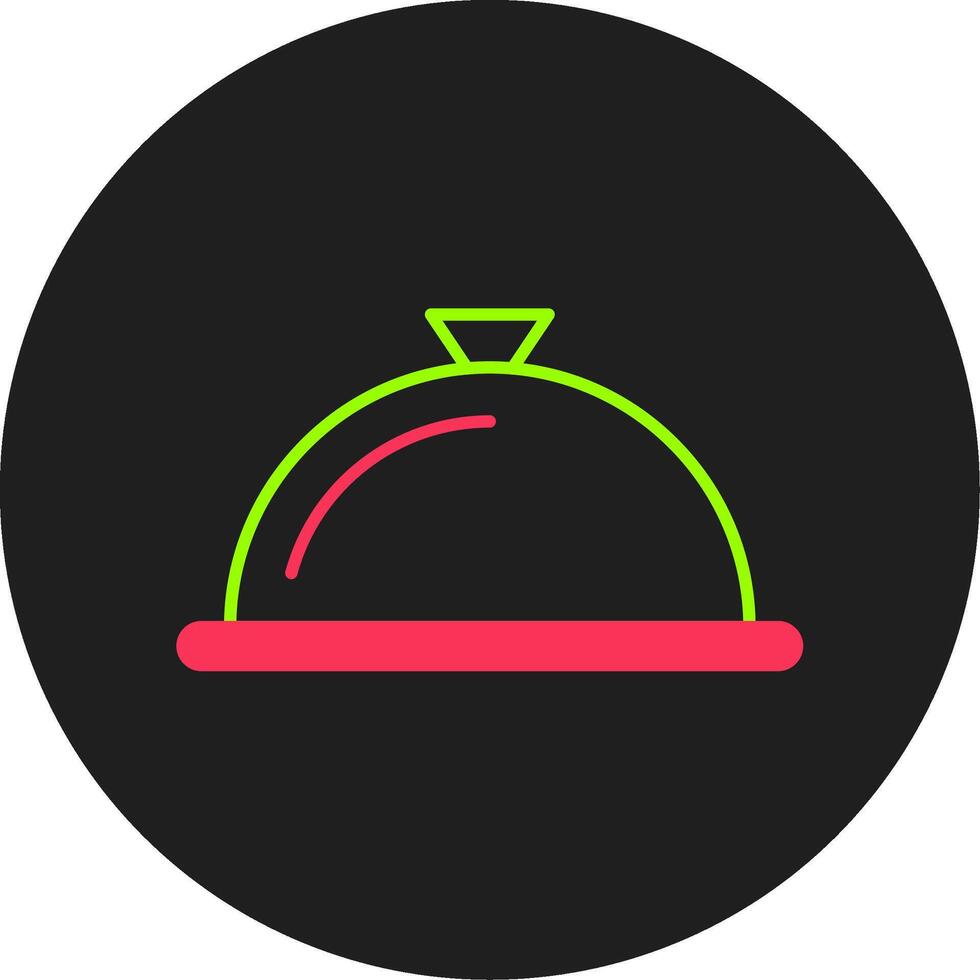 portion plat glyphe cercle icône vecteur