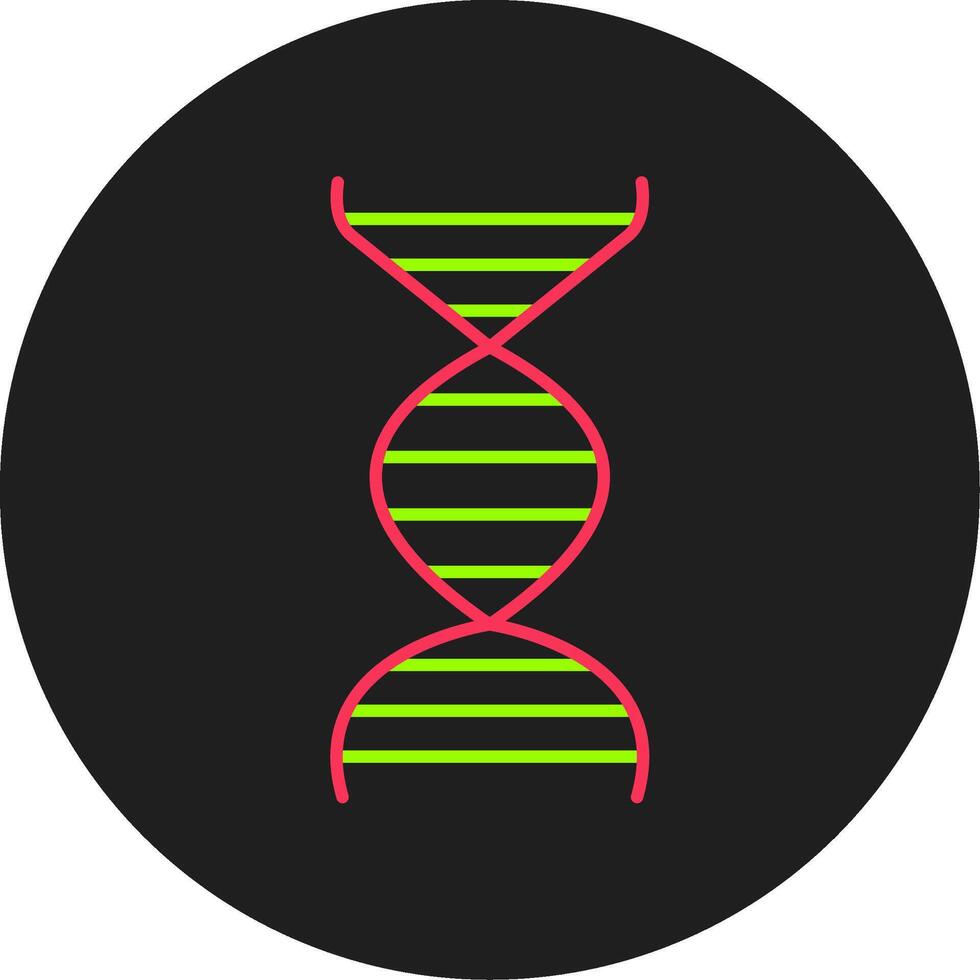icône de cercle de glyphe d'adn vecteur