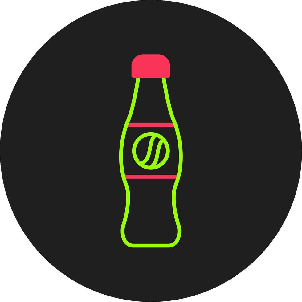 Cola glyphe cercle icône vecteur