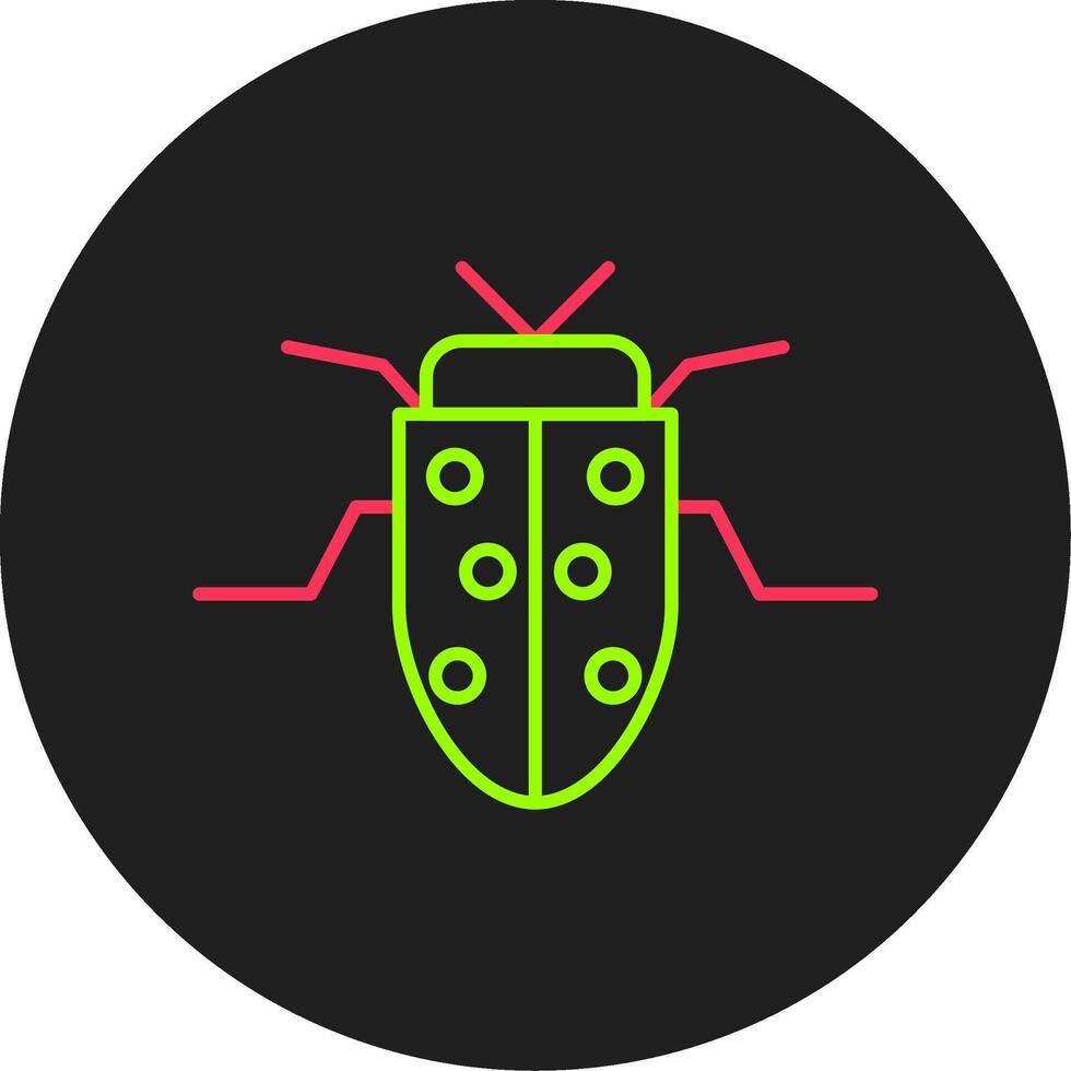 insecte glyphe cercle icône vecteur
