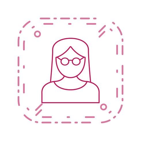 Femme scientifique Vector Icon