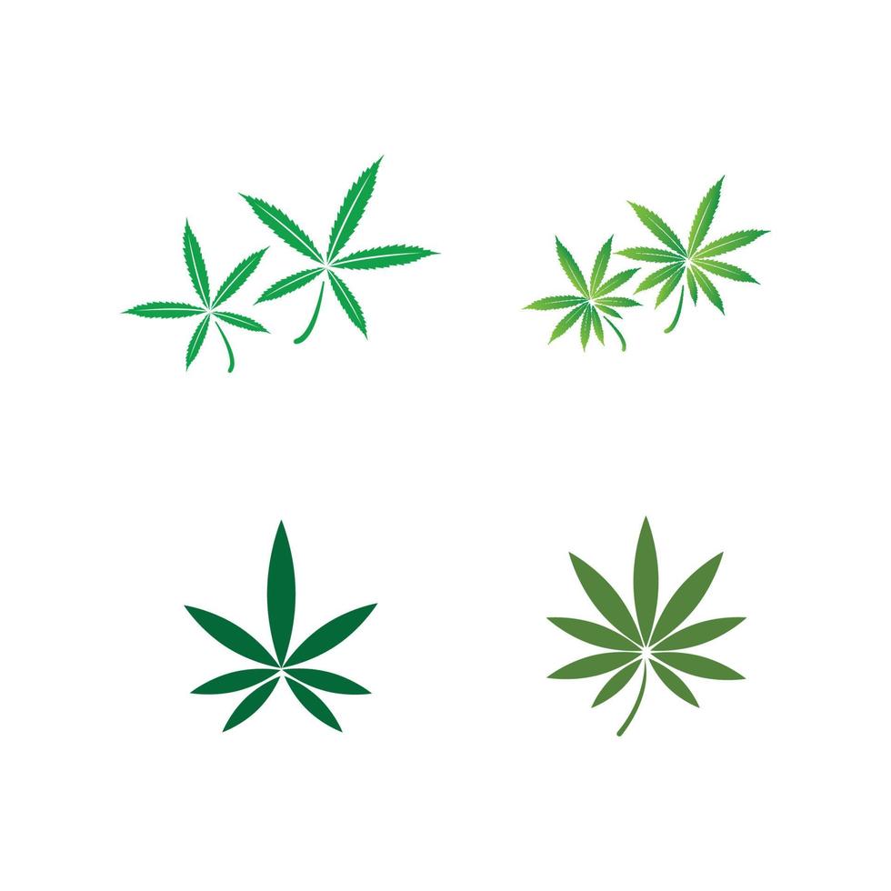 logo vectoriel d'icône de cannabis ou de marijuana pour l'industrie médicale ou pharmaceutique