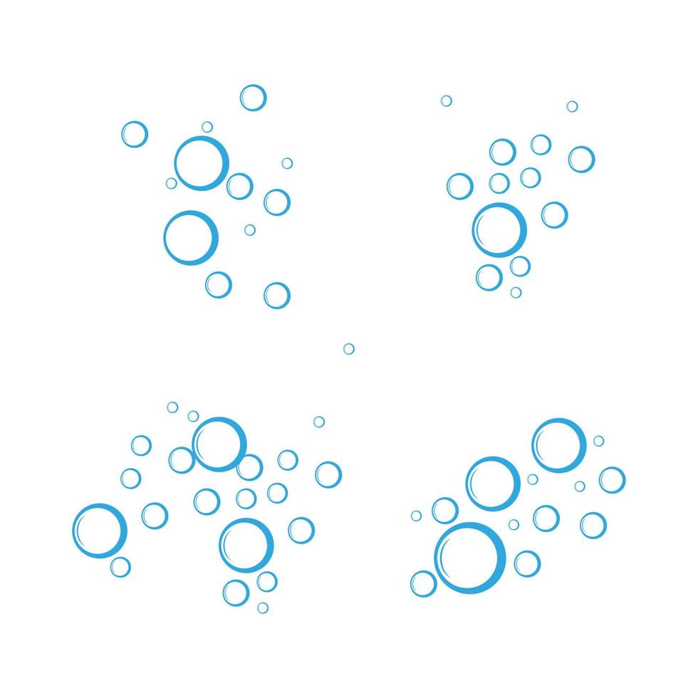 modèle de conception d'illustration vectorielle de l'eau à bulles vecteur