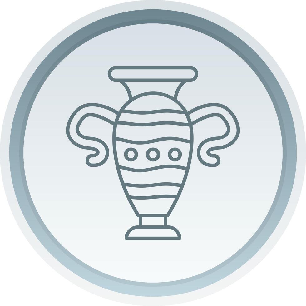 vase linéaire bouton icône vecteur