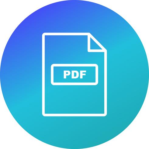 Icône de vecteur PDF