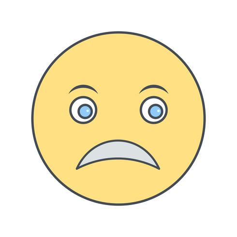 Emoji triste Vector Icon