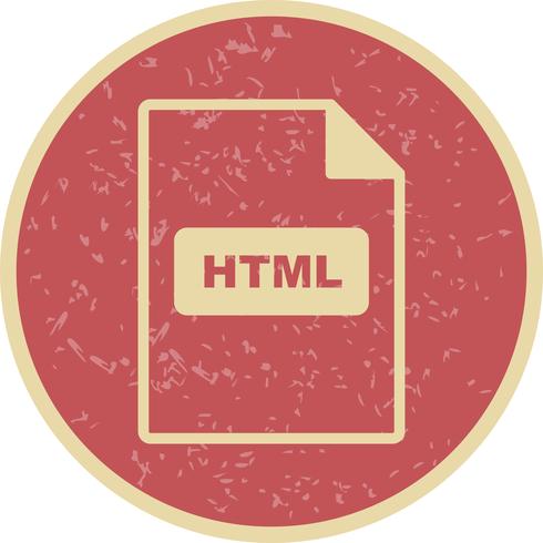 Icône de vecteur HTML