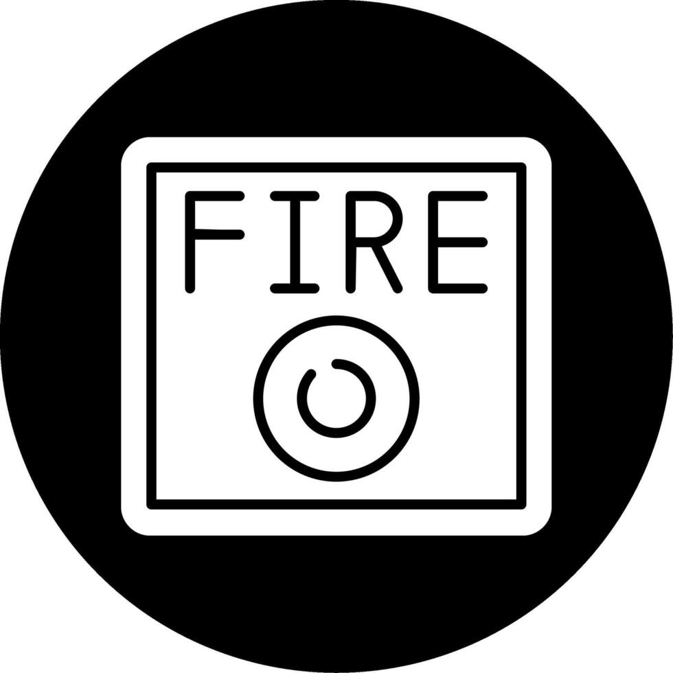 icône de vecteur d'alarme incendie