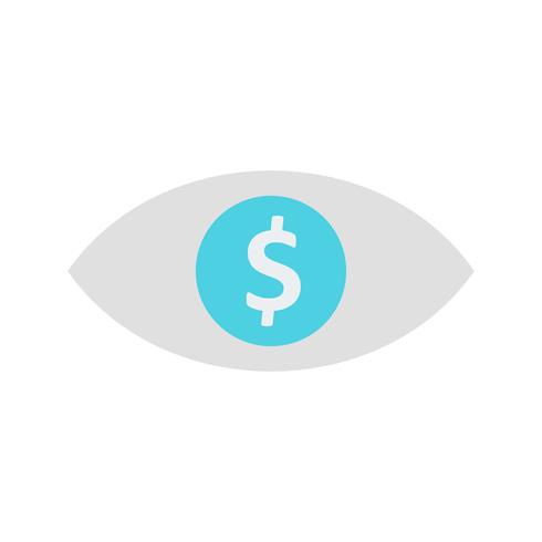 Oeil Dollar Vector Icône