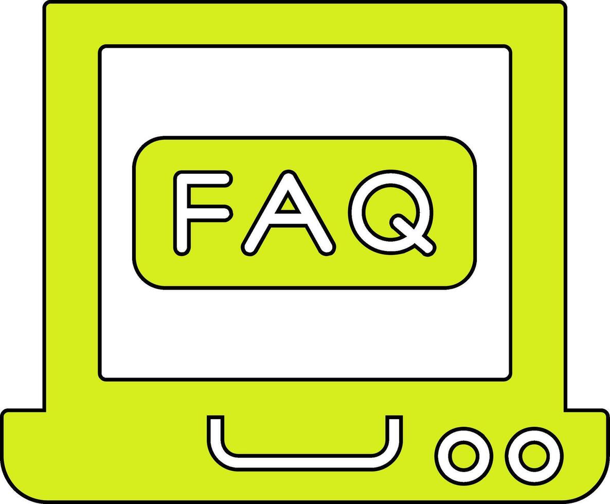 icône de vecteur de FAQ