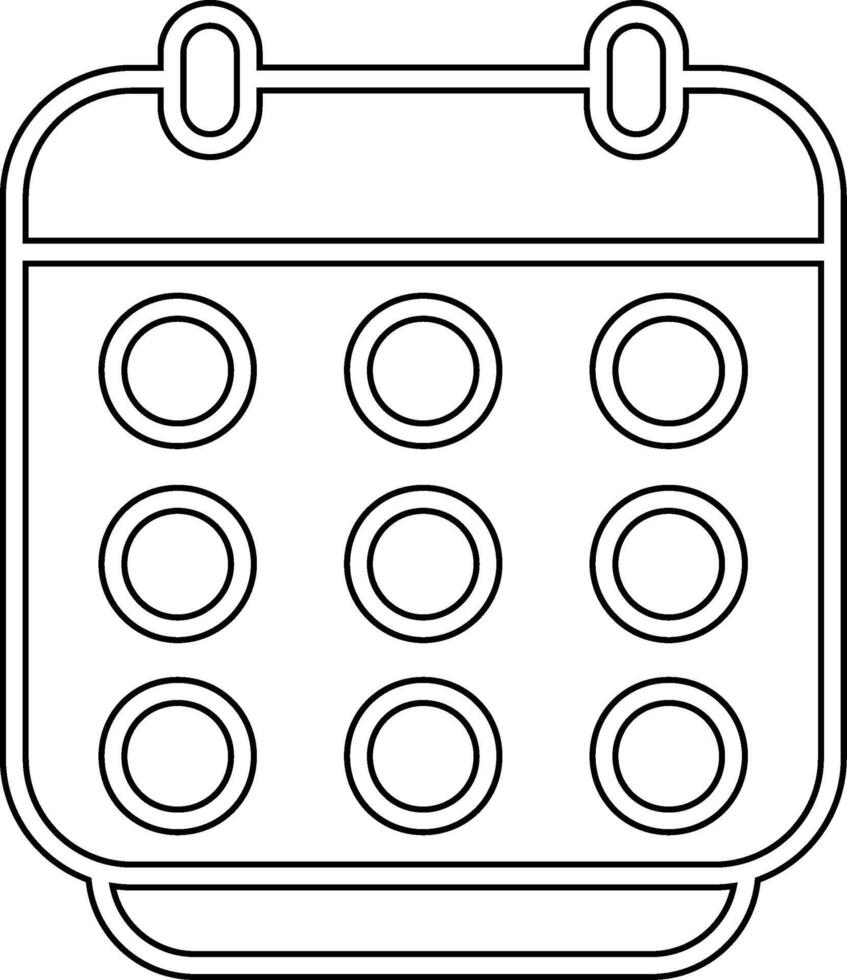 icône de vecteur de calendrier