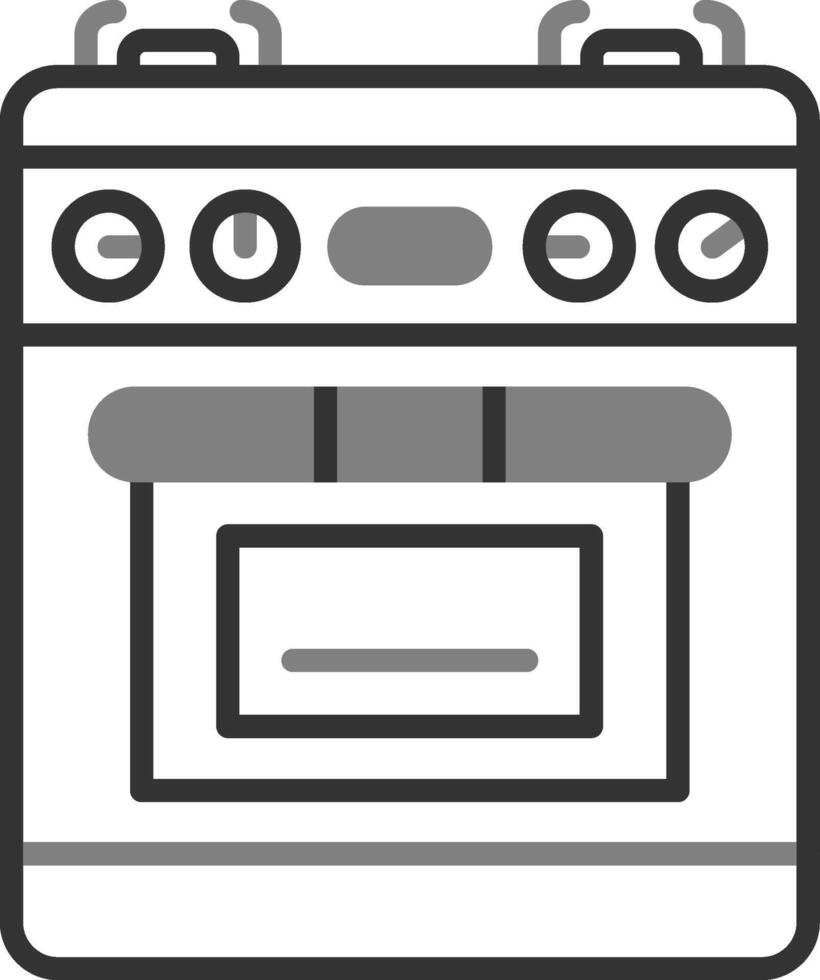 icône de vecteur de cuisinière à gaz