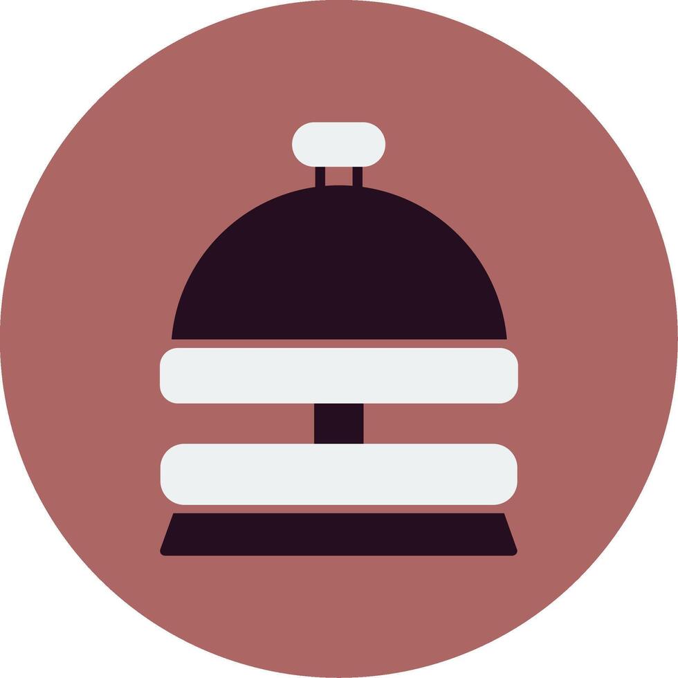icône de vecteur de cloche d'hôtel