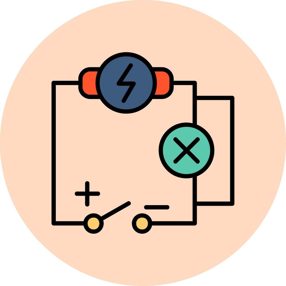 icône de vecteur de circuit électrique