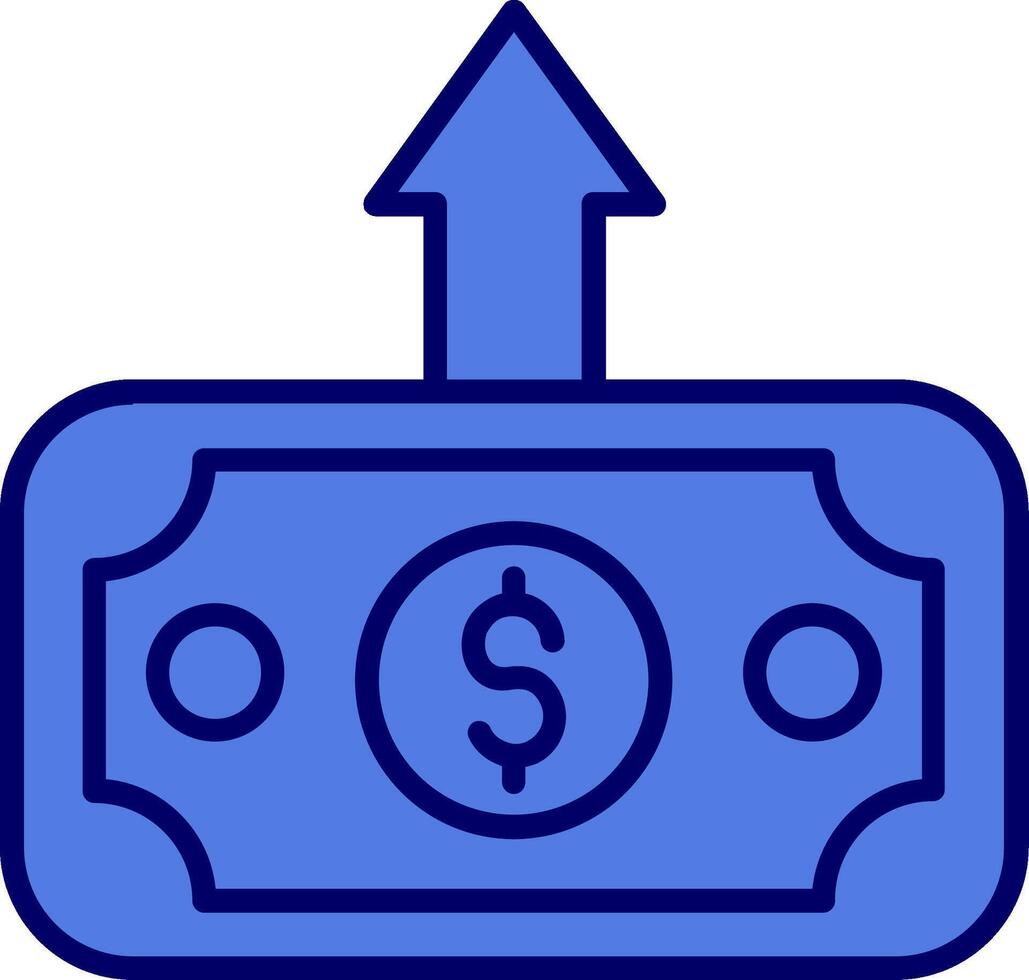 icône de vecteur de billet d'un dollar