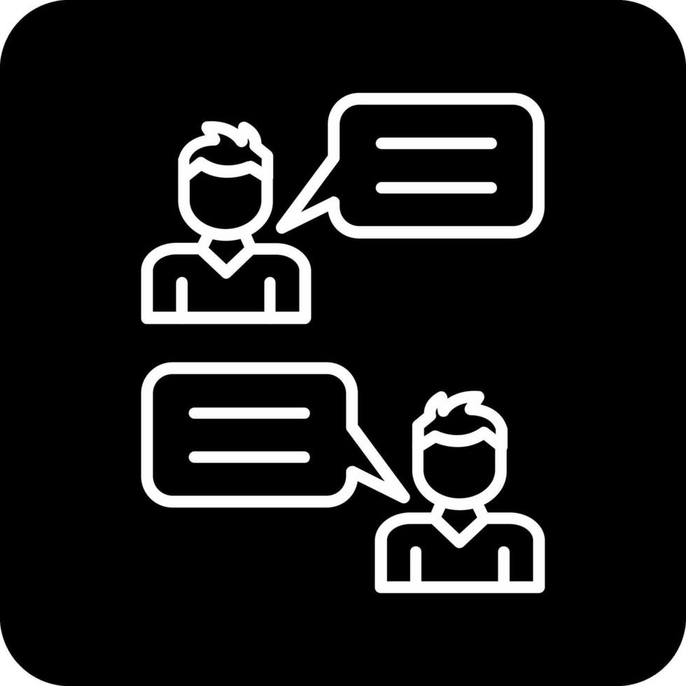 icône de vecteur de conversation