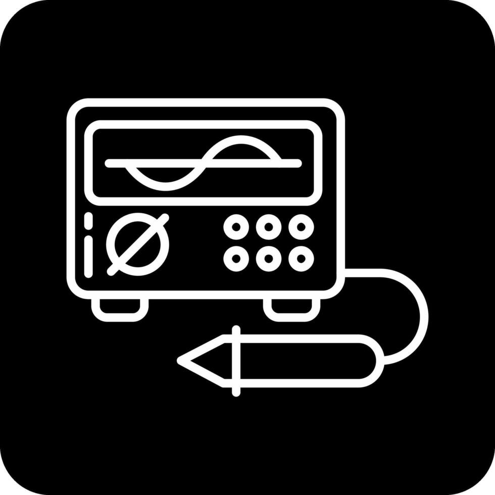 icône de vecteur d'oscilloscope