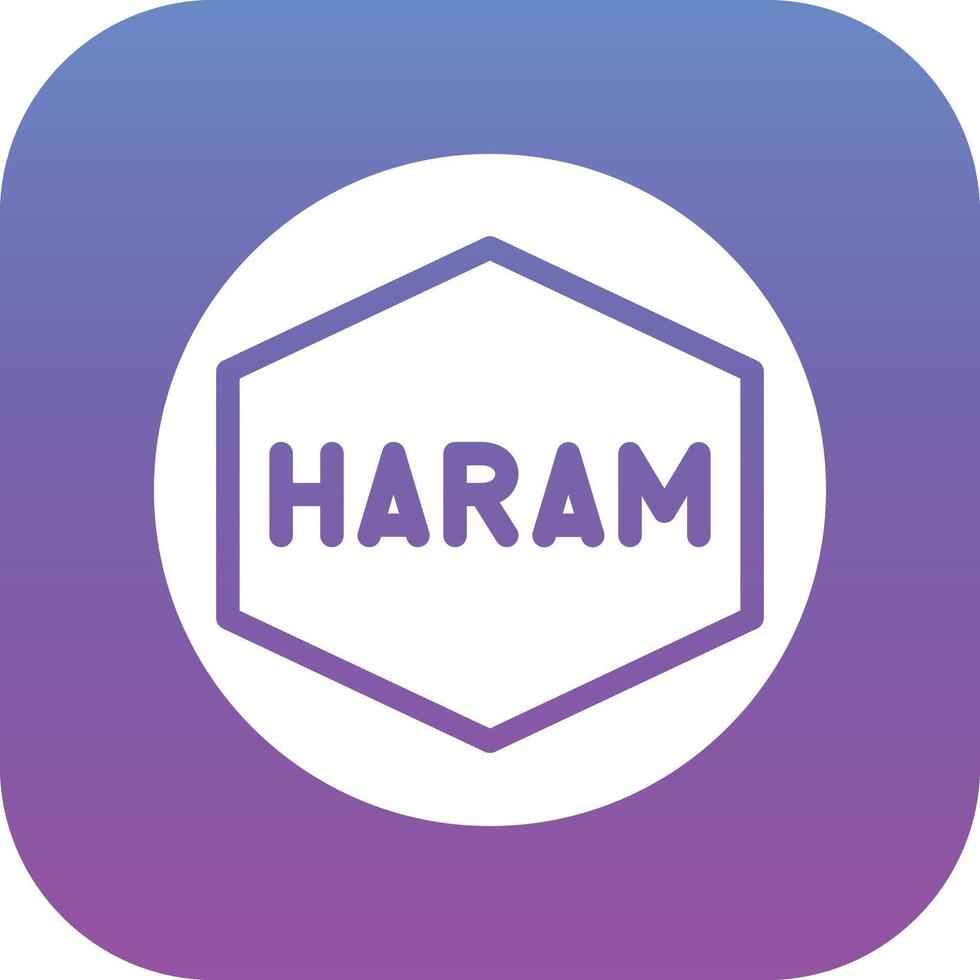 haram vecteur icône