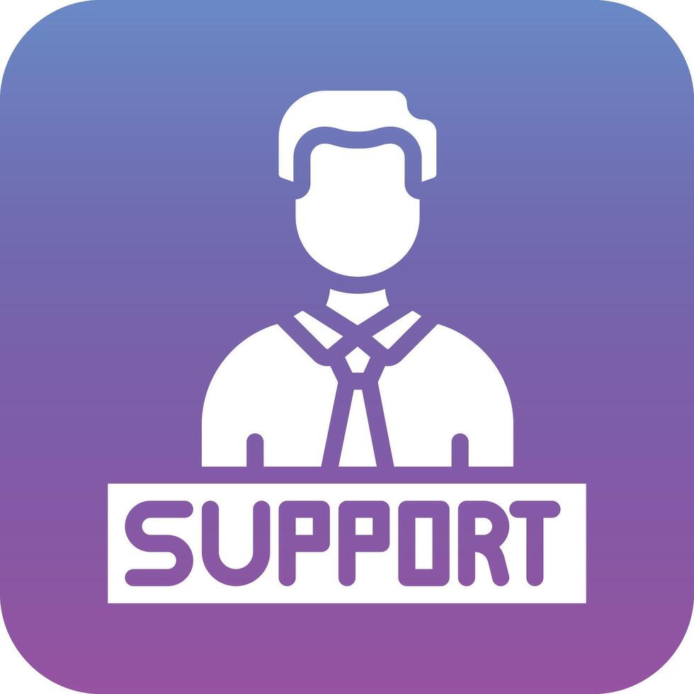 icône de vecteur de support technique