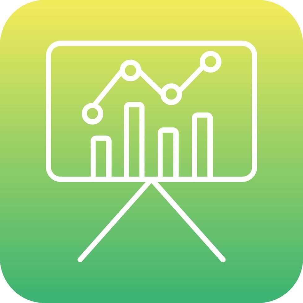 Statistiques présentation vecteur icône