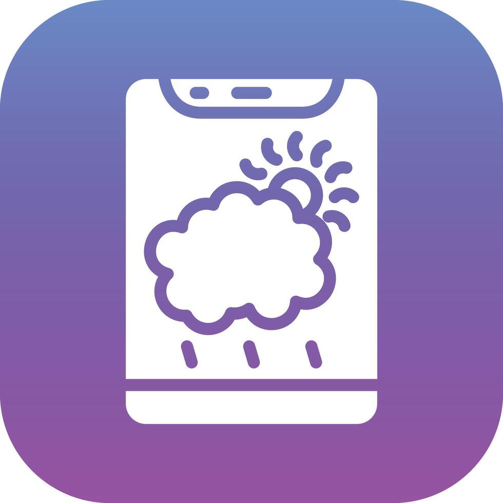 icône de vecteur d'application météo