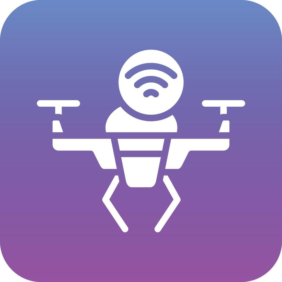 intelligent drone vecteur icône