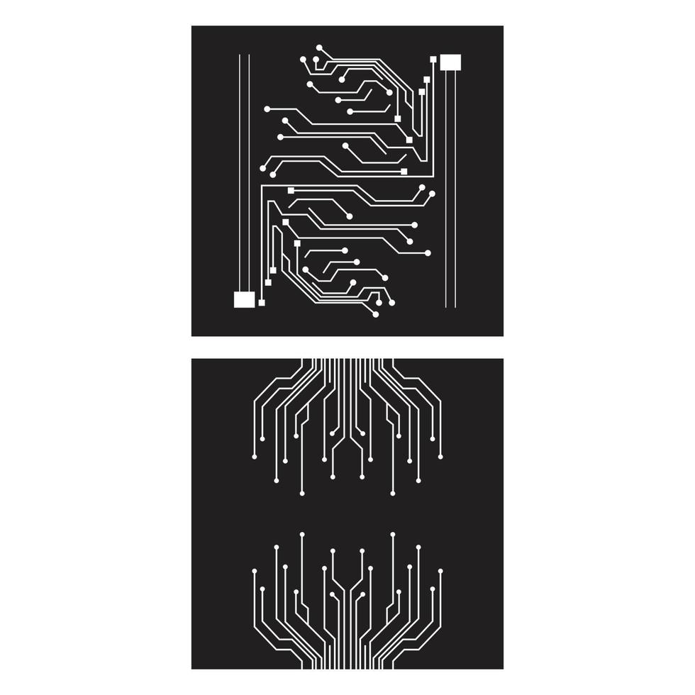 circuit logo modèle vector illustration icône design