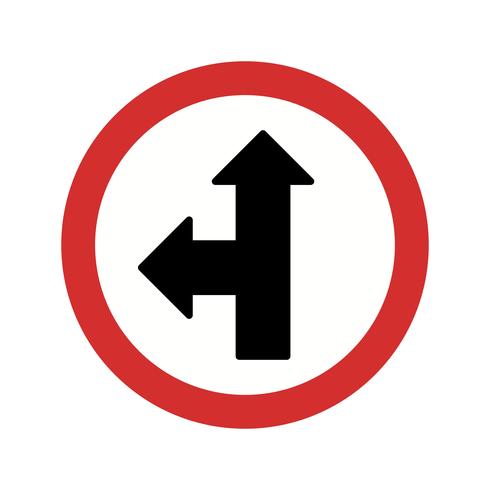 Vecteur aller droit ou gauche icône