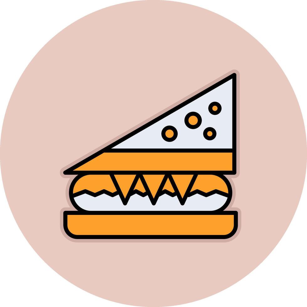 sandwich vecto icône vecteur