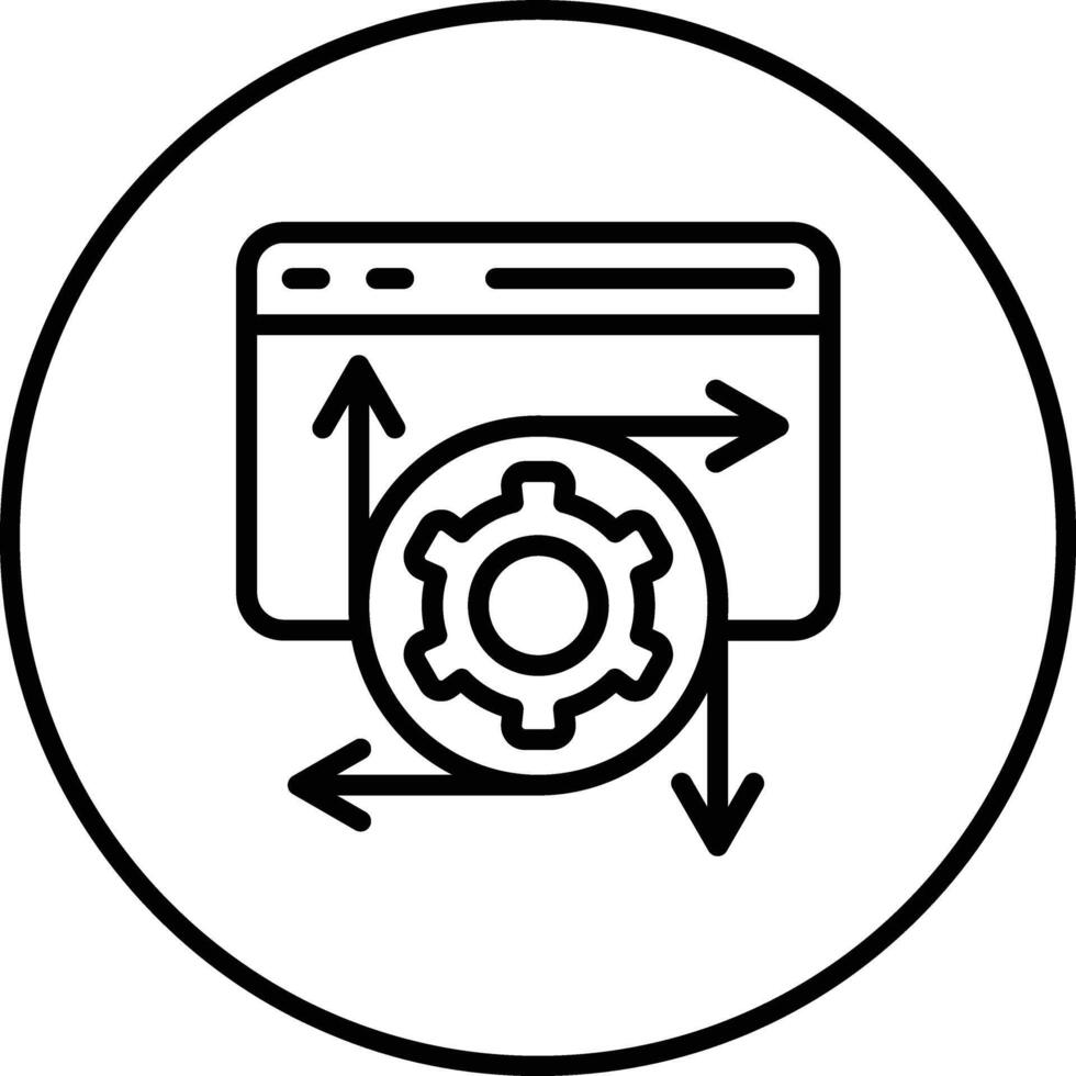 la modélisation api vecteur icône