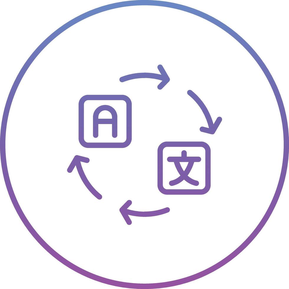 icône de vecteur de traduction