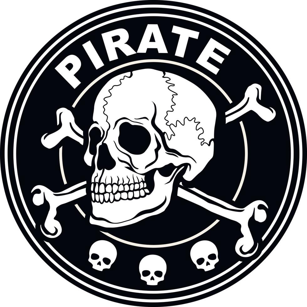 emblème agressif avec crâne, t-shirts design vintage grunge vecteur