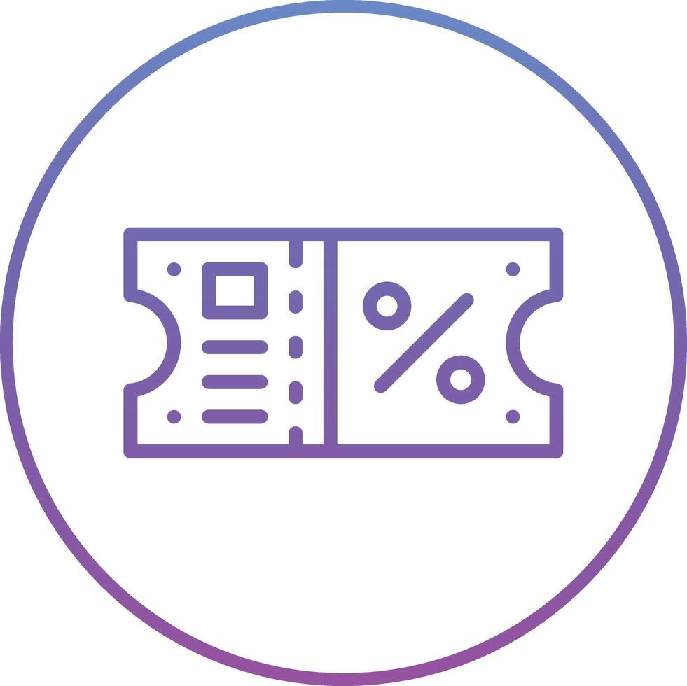icône de vecteur de bon de réduction