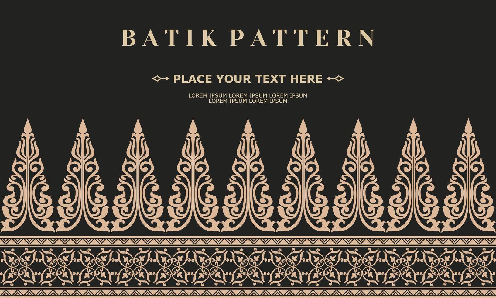 ornement vecteur modèle traditionnel conception batik modèle