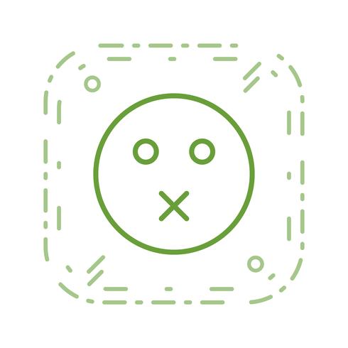 Muet Emoji Vector Icon