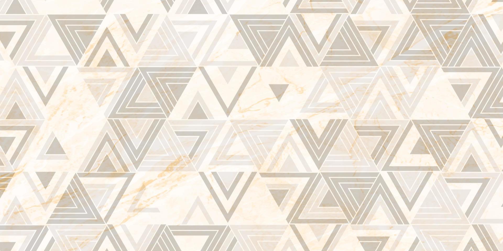 motif géométrique en forme de triangle et texture marbre vecteur